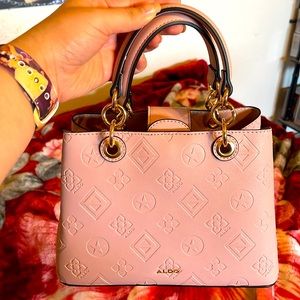 Pink Aldo mini tote bag
